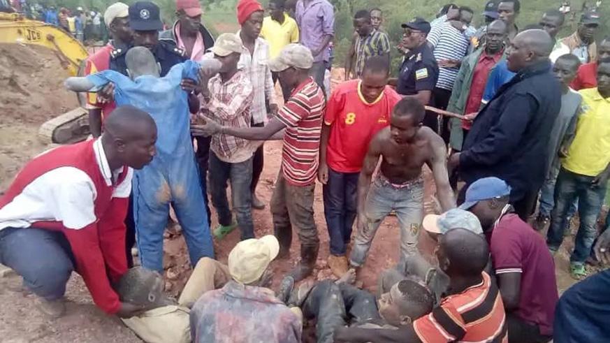 Five Rescued From Collapsed Mining Site in Kamonyi District